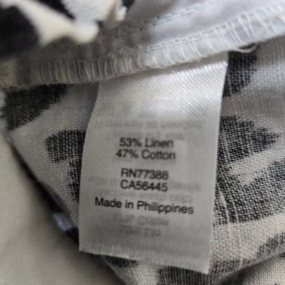 J. Crew Factory Black‎ White Leopard Print Shorts Size 4 - Picture 6 of 7